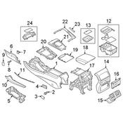 Audi HVAC Heater Control Switch Bezel - Genuine Audi 80A863324A6PS