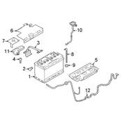 Audi Battery Hold Down - Genuine Audi 80A867749A
