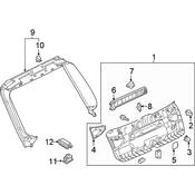 Audi Liftgate Trim - Genuine Audi 80A867973A4PK