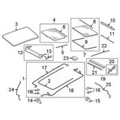 Audi Sunroof Cover - Genuine Audi 80A877307EBV2