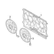 Audi Engine Cooling Fan Motor - Genuine Audi 80A959455E