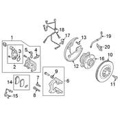 Audi ABS Wheel Speed Sensor Wiring Harness - Genuine Audi 80A972254