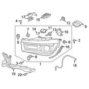 Audi Headlight Bulb - Genuine Audi 80A998473