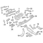 Audi Cowl Water Deflector - Genuine Audi 80B819979C9B9