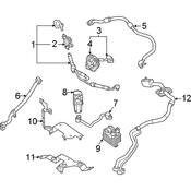 Audi A/C Expansion Valve Bracket - Genuine Audi 80B820196