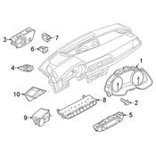 Audi Trip Odometer Reset Stem Knob - Genuine Audi 80B907569