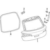 Audi Hatch Seal - Genuine Audi 80F827705C