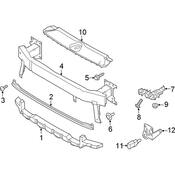 Audi Radiator Support Access Cover - Genuine Audi 83A8070819B9