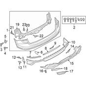 Audi Spoiler Bracket - Genuine Audi 83A807083