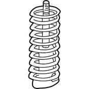 Audi Coil Spring Front (A4 A4 Quattro) - Genuine Audi 8E0411105DJ