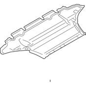 Audi Radiator Support Splash Shield - Genuine Audi 8F0863821B