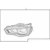 Audi Headlight Left (allroad) - Genuine Audi 8K0941003AD