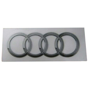 Audi Iconic Four Rings Decal - Genuine Audi 8R0060306