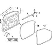 Audi Door Seal - Genuine Audi 83A831721B