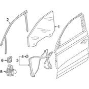 Audi Window Regulator - Genuine Audi 83A837461