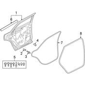 Audi Door Seal - Genuine Audi 83A839912A