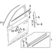 Audi Door Molding - Genuine Audi 83A853959AGRU