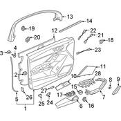Audi Interior Door Pull Handle Cap - Genuine Audi 83A8675856PS