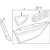 Audi Tail Light Bezel - Genuine Audi 83A945255