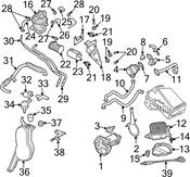 Audi Vapor Canister Bracket - Genuine Audi 8D0201827C