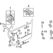 Audi Door Lock Knob - Genuine Audi 8D083718701C
