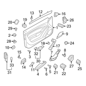 Audi Courtesy Light Bulb Front (A6 Quattro A6 S6) - Genuine Audi 8D0947415