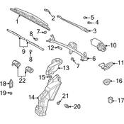 Audi Windshield Wiper Linkage Bushing - Genuine Audi 8D1955995C