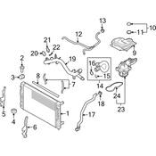 Audi Radiator Support Baffle - Genuine Audi 8E0121284J