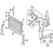 Audi Radiator Support Baffle - Genuine Audi 8E0121284M
