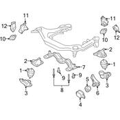 Audi Engine Mount - Genuine Audi 8E0199335K