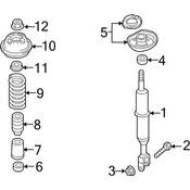 Audi Strut Assembly - Genuine Audi 8E0412020B
