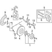 Audi Brake Hydraulic Line - Genuine Audi 8E0615133F