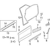 Audi Door Seal - Genuine Audi 8E0837911M