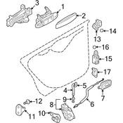 Audi Door Lock Actuator Motor - Genuine Audi 8E0839015AB