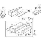 Audi Glove Box Door Hinge - Genuine Audi 8E08980406PS