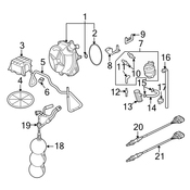 Audi Vacuum Hose - Genuine Audi 8E0906272C