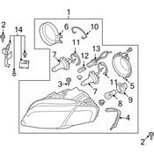 Audi Headlight Assembly - Genuine Audi 8E0941004AL