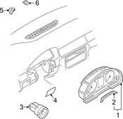 Audi Headlight Switch - Genuine Audi 8E0941531A5PR