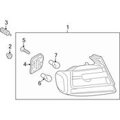 Audi Tail Light Clip - Genuine Audi 8E0945246B