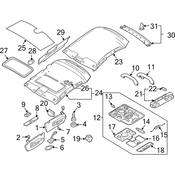 Audi Dome Light - Genuine Audi 8E0947111A6PS