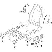 Audi Power Seat Switch Knob - Genuine Audi 8E09598154PK