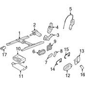 Audi Power Seat Switch Knob - Genuine Audi 8E09598184PK