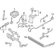 Audi Power Steering Pressure Hose - Genuine Audi 8E1422897E