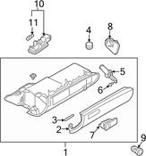 Audi Glove Box Assembly - Genuine Audi 8E1880302E24A