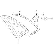 Audi Roof Drip Molding Clip - Genuine Audi 8E5853929A