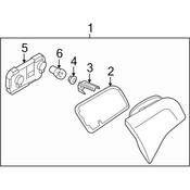 Audi Tail Light Bracket - Genuine Audi 8E5945567