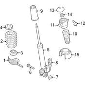 Audi Strut Assembly - Genuine Audi 8F0513035J