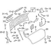Audi Trunk Lid Lift Support - Genuine Audi 8F0827550A