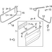 Audi Door Seal - Genuine Audi 8F0831707B