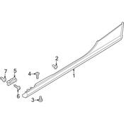 Audi Rocker Panel Molding Clip - Genuine Audi 8F0853755